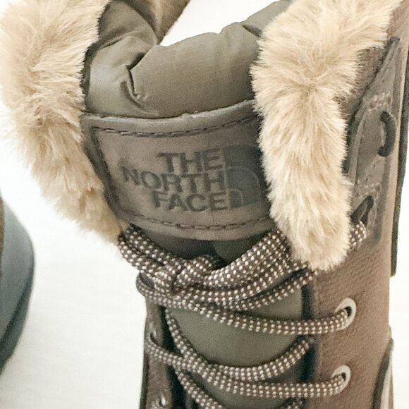 The North Face NWB Sz 6 Brown Shellista IV Waterproof Leather Mid Boots - Picture 4 of 14